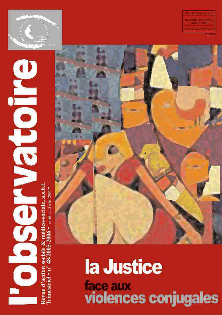 La justice face aux violences conjugales - Revue L'Observatoire n°48